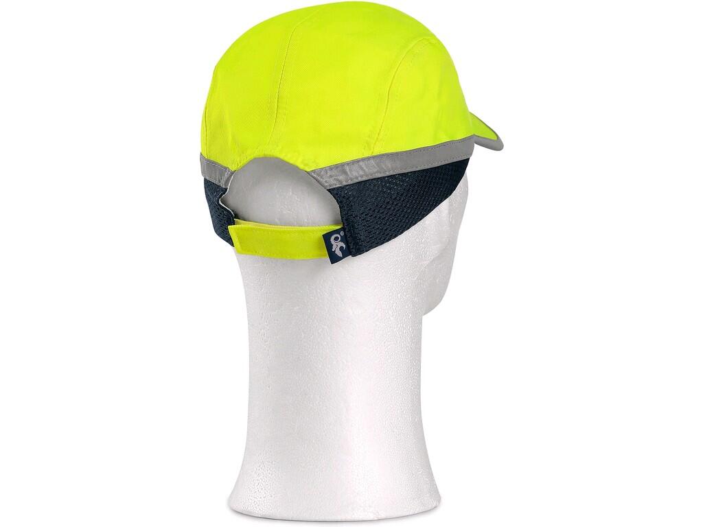Čepice CXS CRAN s plastovou výztuhou SM923, fluorescenční žlutá